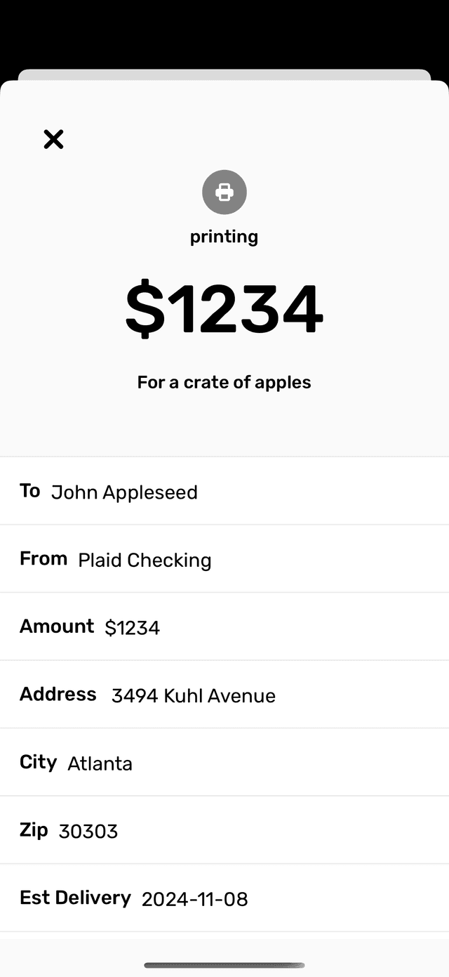 Enter the amount to send