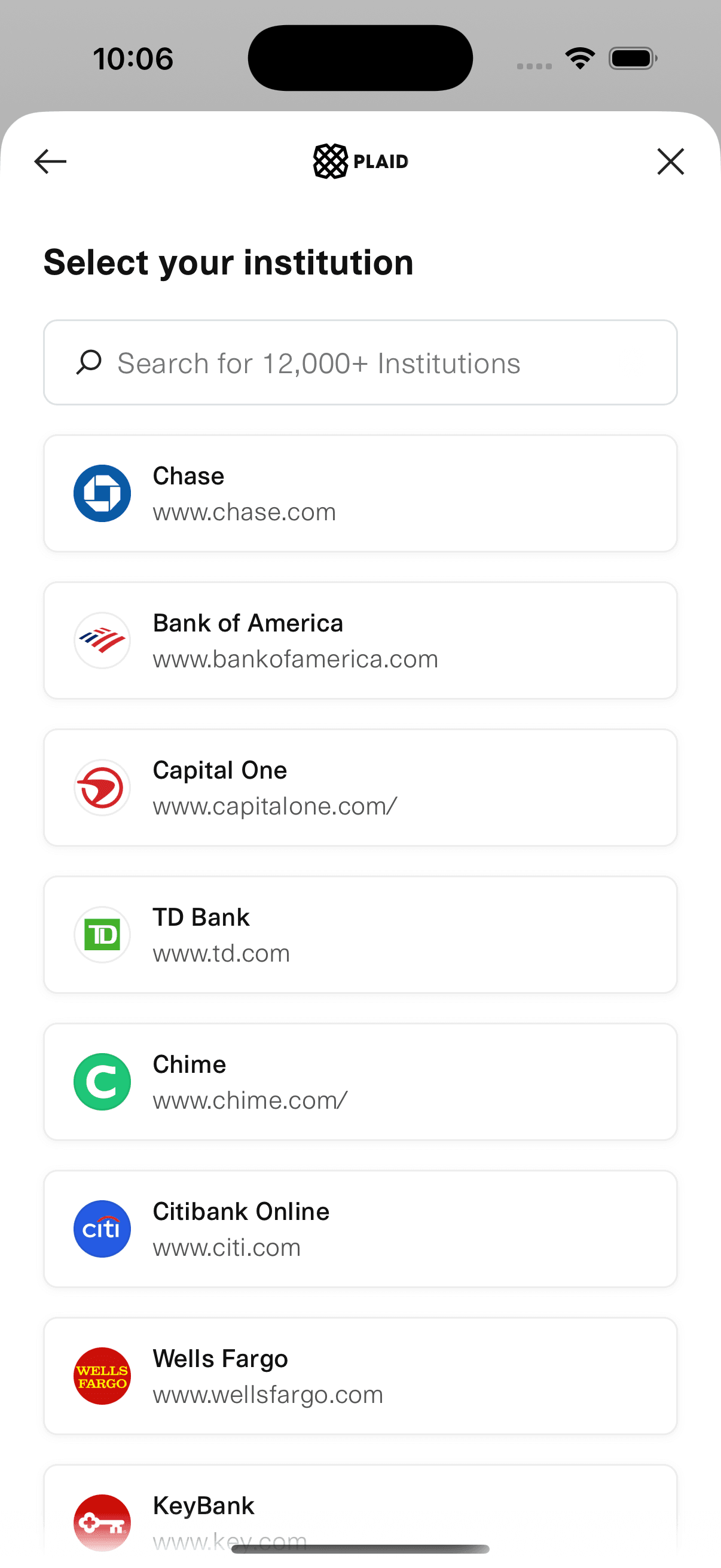 Connect a bank account in the Check Supply iOS app