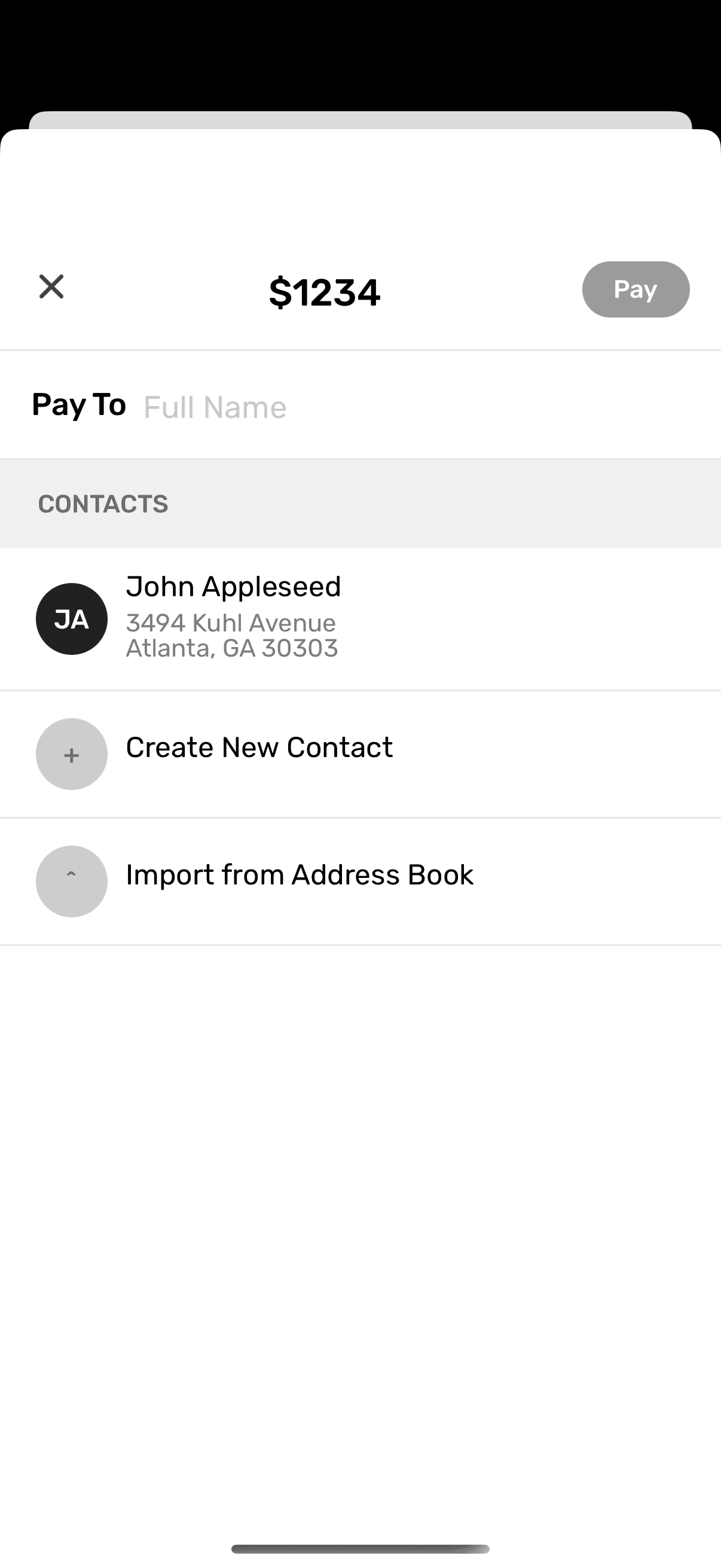Add check recipient details in the iOS app